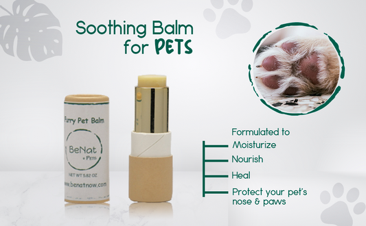 BeNat Furry Pet Balm 0.9 oz – All-Natural Paw & Nose Moisturizer