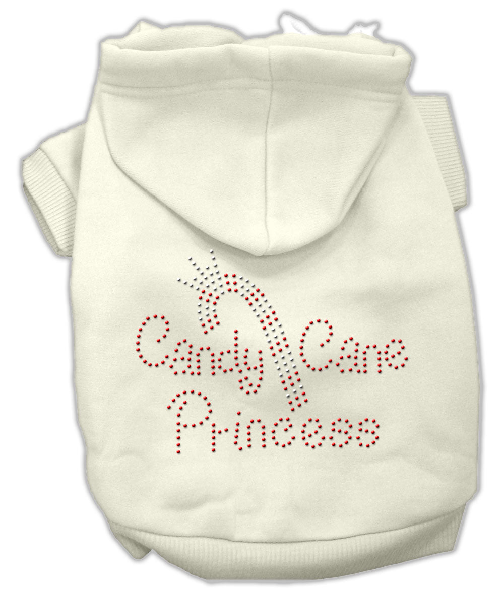 Candy Cane Princess – Christmas Hoodie for Dogs & Cats with Rhinestones