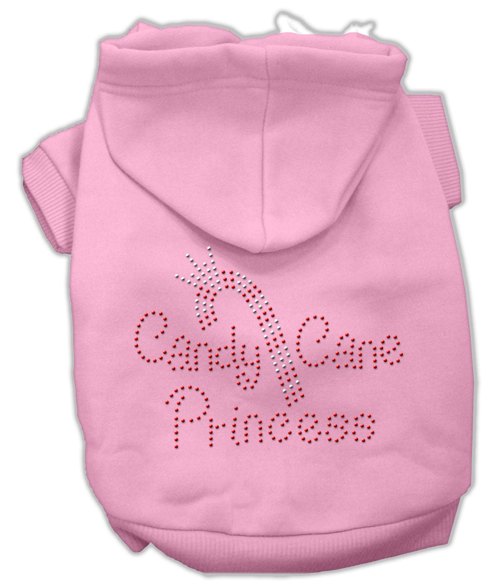 Candy Cane Princess – Christmas Hoodie for Dogs & Cats with Rhinestones