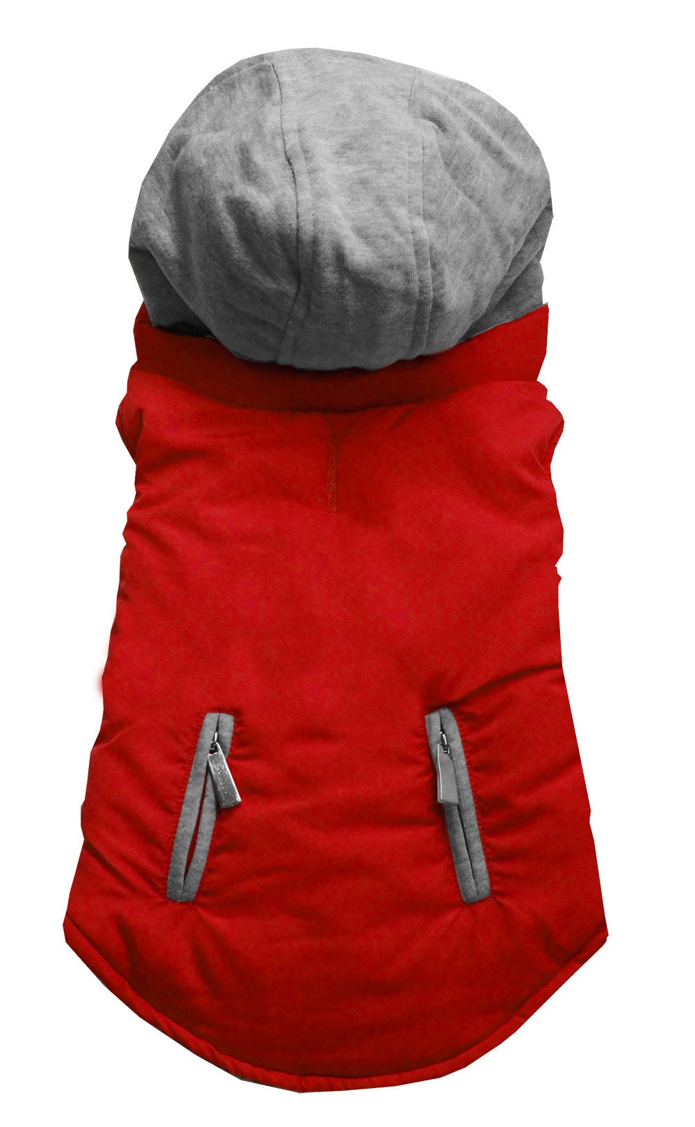 Pet Dog & Cat Reversible Hooded Coat Blank, PlainReversible Dog & Cat Hooded Coat – Water Resistant, Warm & Stylish