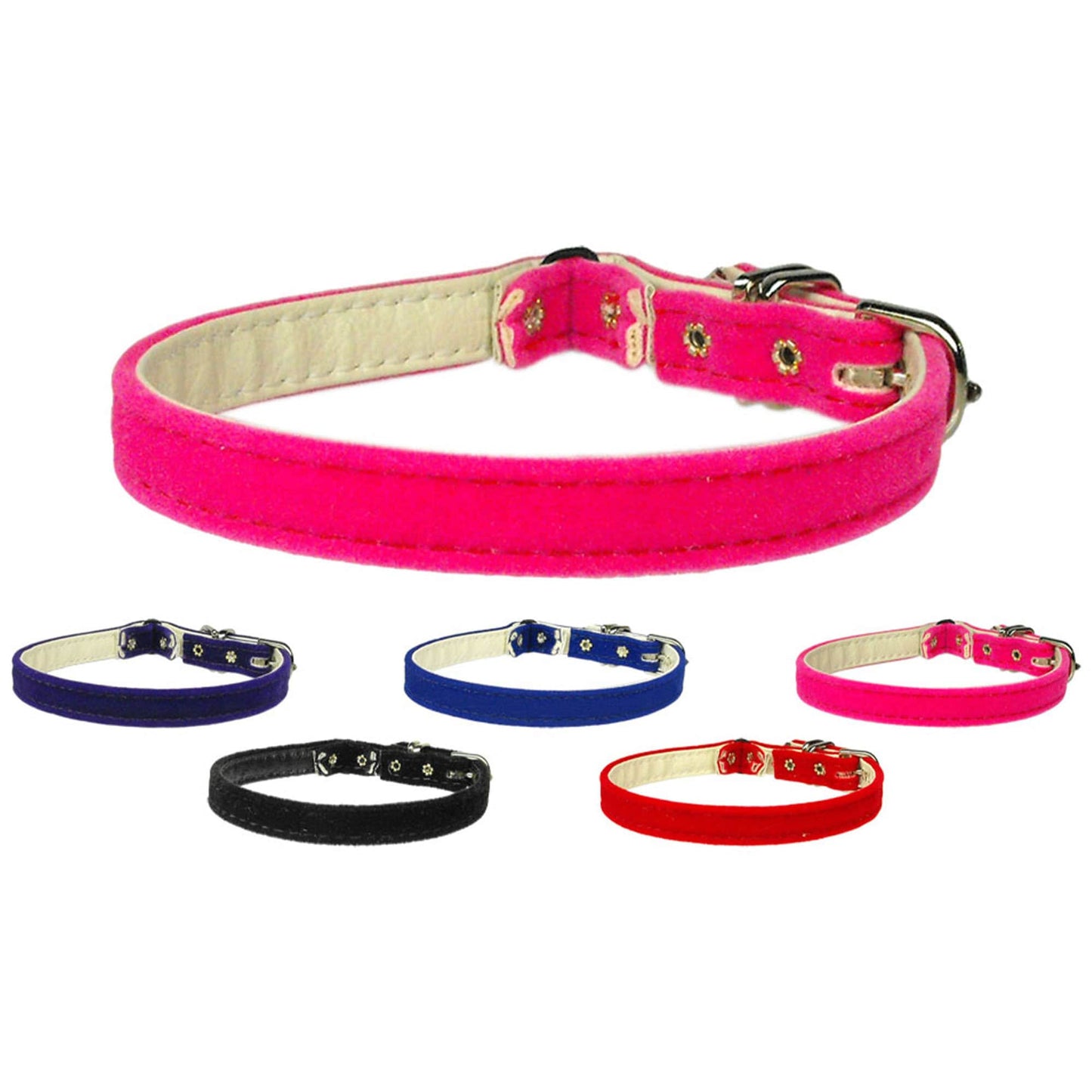 - Breakaway Cat Collar With Band Plain, "Velvet"   + Collier Chat Velours Déclipsable (2025) - Sécurité Douce | 5 Couleurs Luxueuses