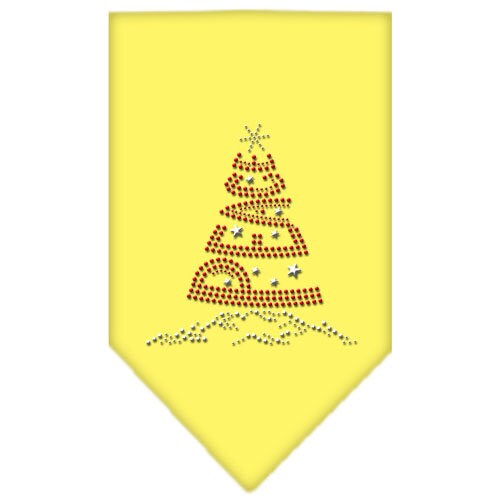 Christmas Rhinestone Pet Bandana – "Peace Tree" for Dogs & Cats (Tie-On)