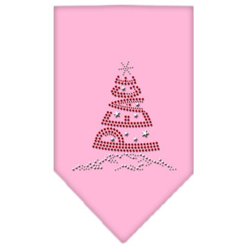 Christmas Rhinestone Pet Bandana – "Peace Tree" for Dogs & Cats (Tie-On)