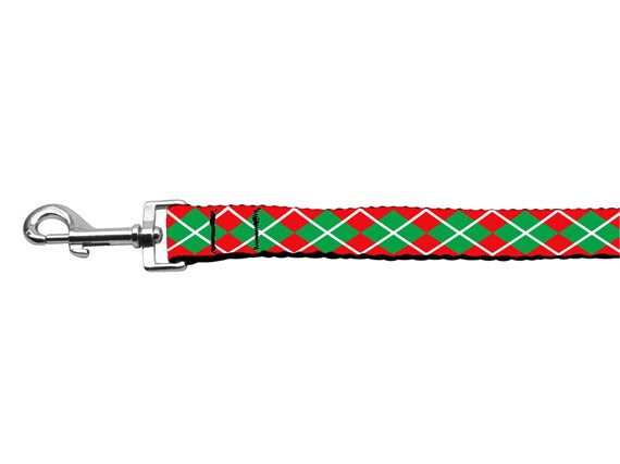 - Christmas Nylon Pet Collars and Leashes, "Christmas Argyle"   + Christmas Argyle Pet Collar & Leash Set (2025) - Matching Nylon Holiday Gear for Dogs & Cats
