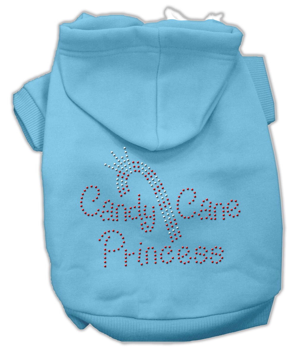 Candy Cane Princess – Christmas Hoodie for Dogs & Cats with Rhinestones